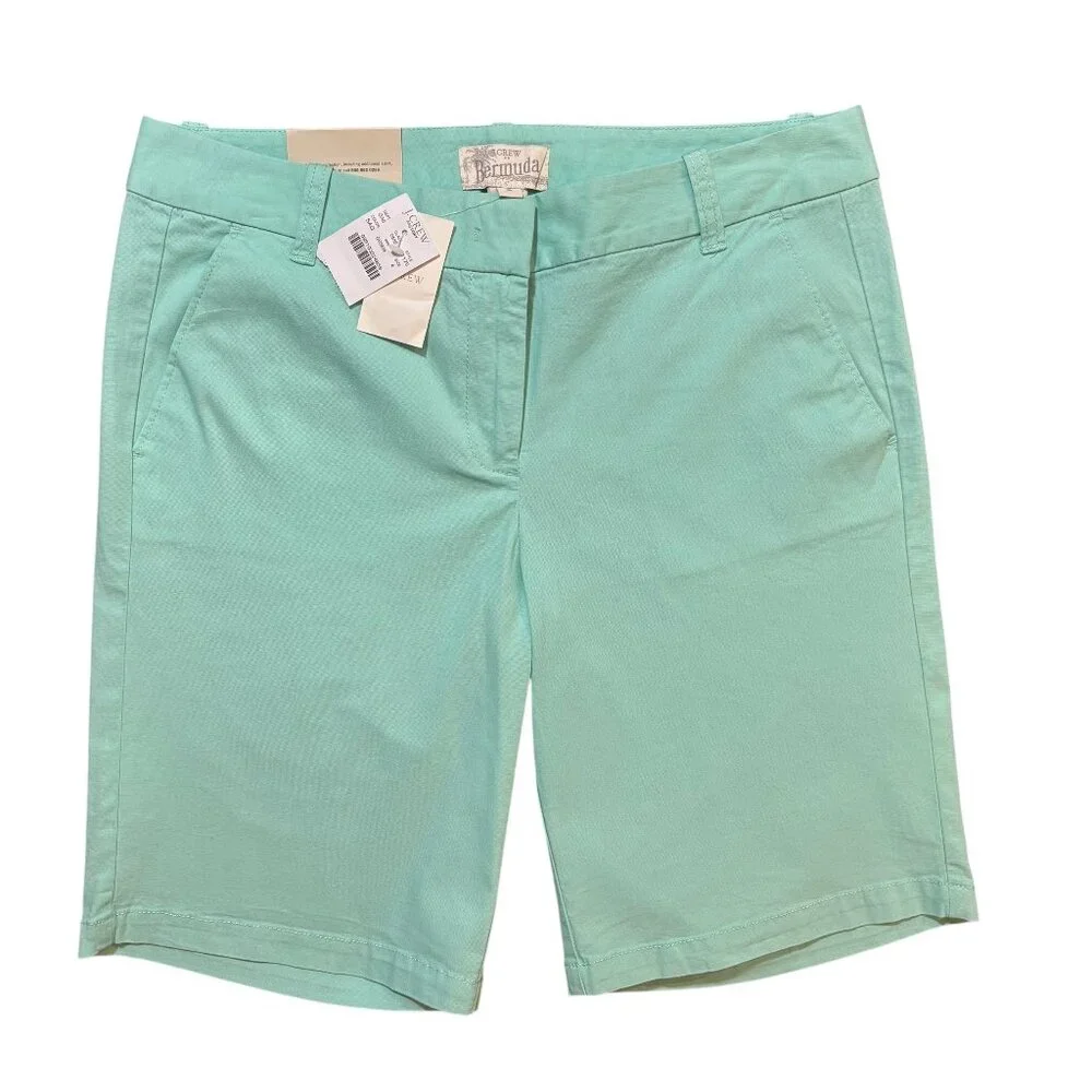 J. Crew Bermuda Stretch Chino City Fit Women's Shorts‎ NWT